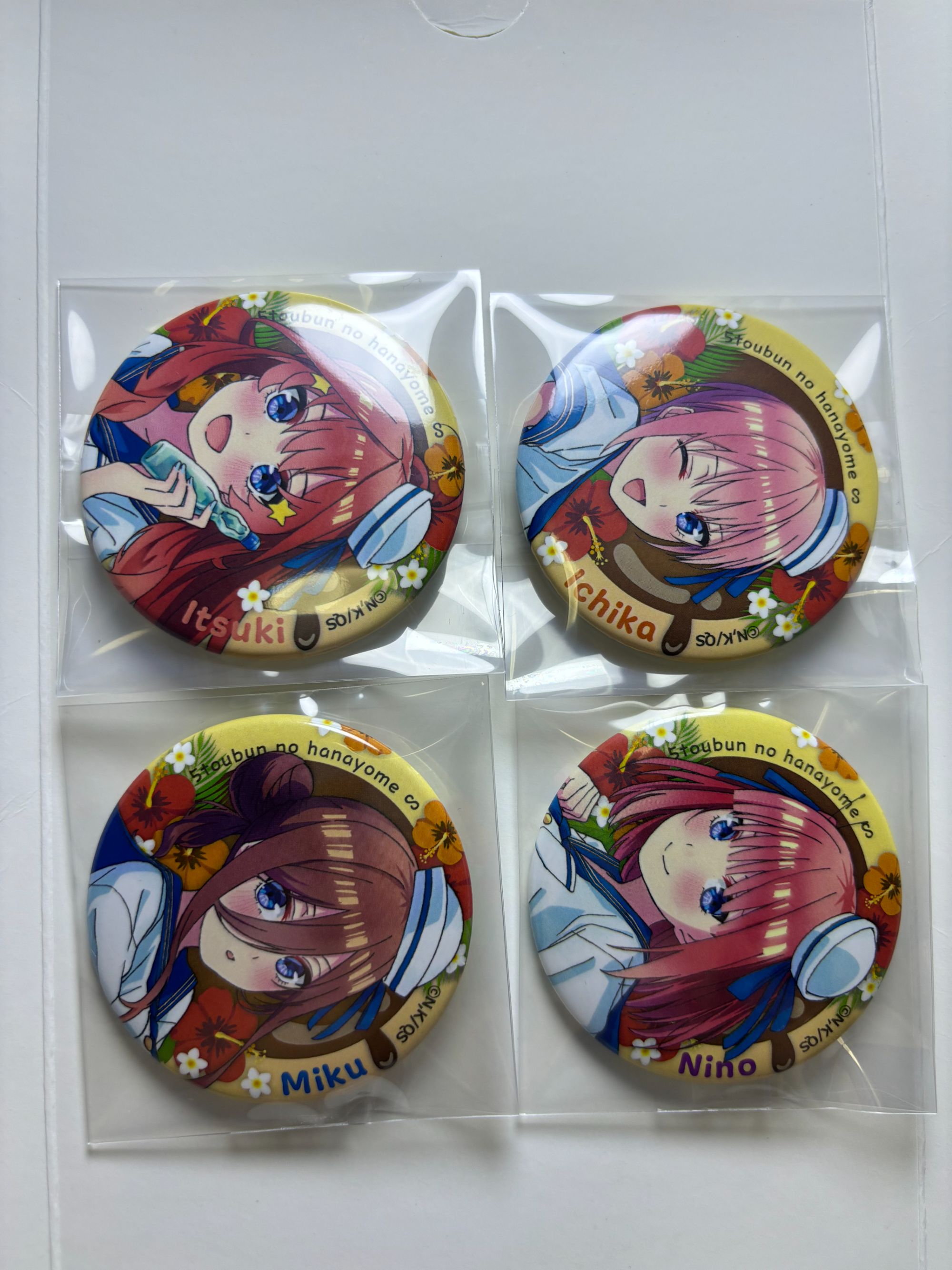 五等分的花嫁 水手系列 正比吧唧 日谷正版徽章！