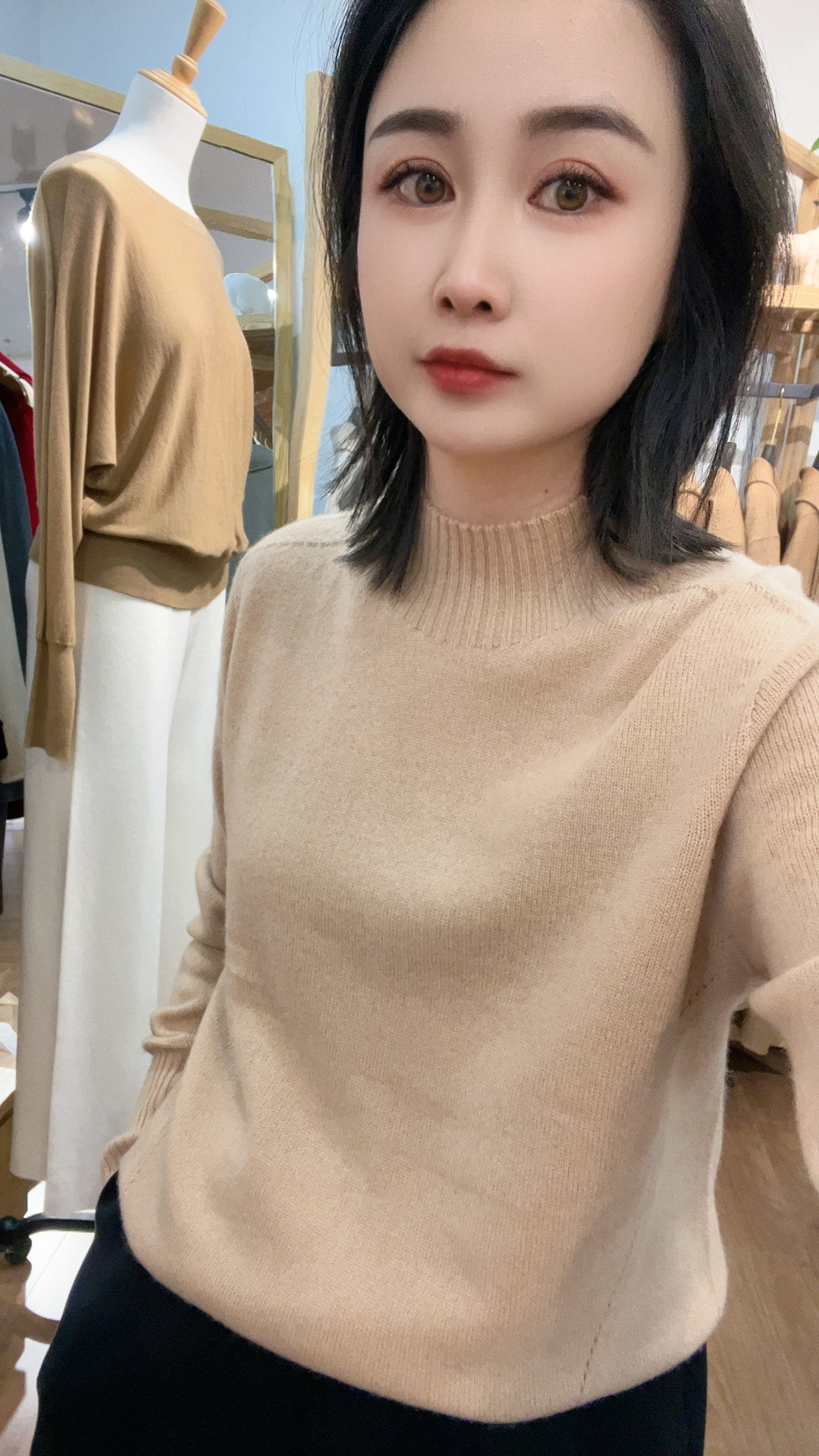 鄂尔多斯市原产地半高领加厚打底衫