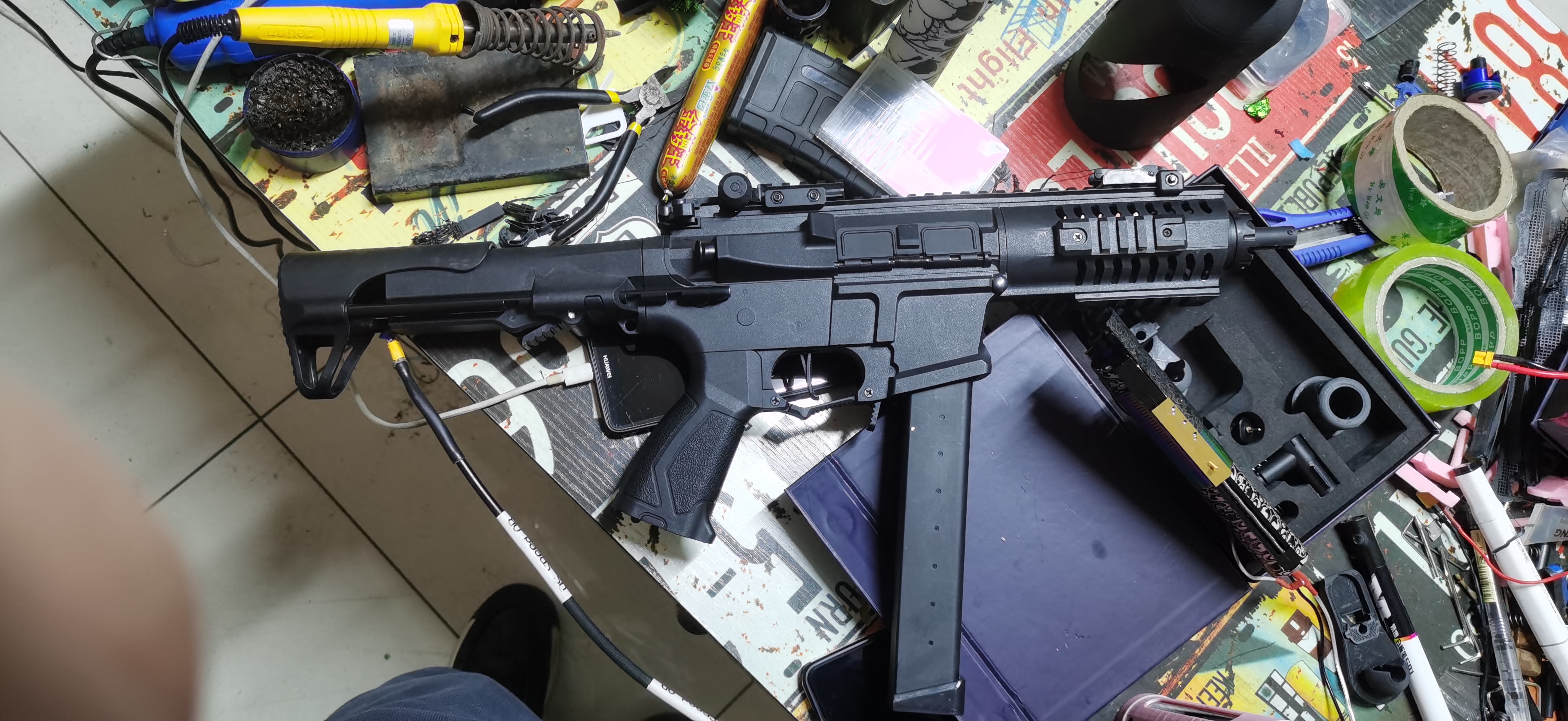 天弓 ARp9九层新后拉机柄导轨损坏瑕疵