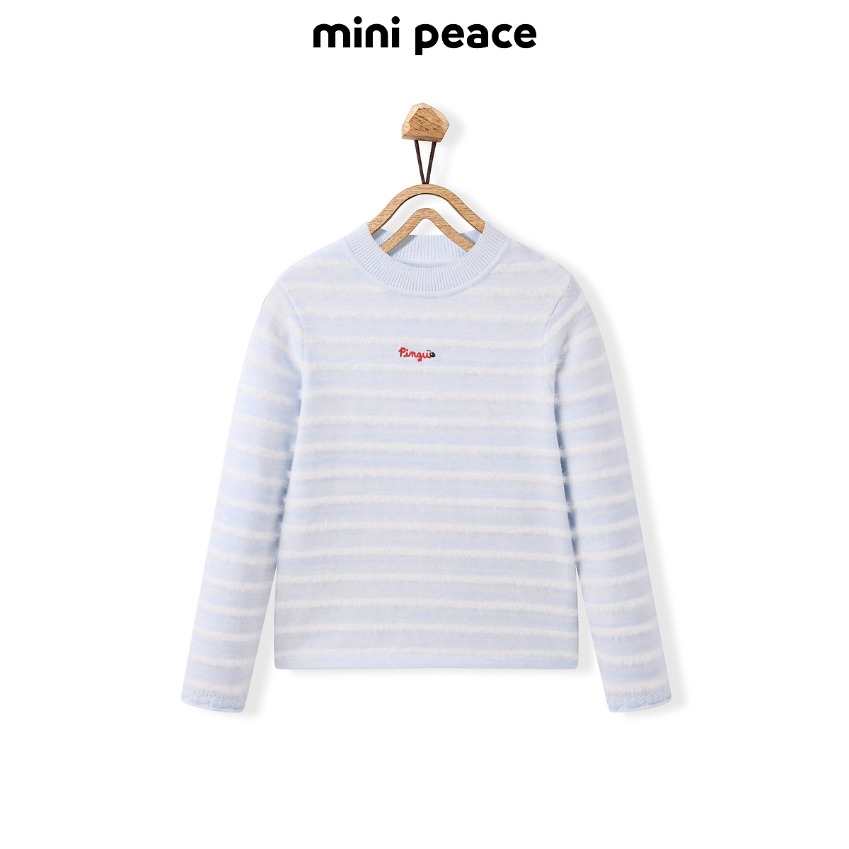 【专柜同款】太平鸟|Pingu联名童装女童毛衣针织衫儿童内搭冬装