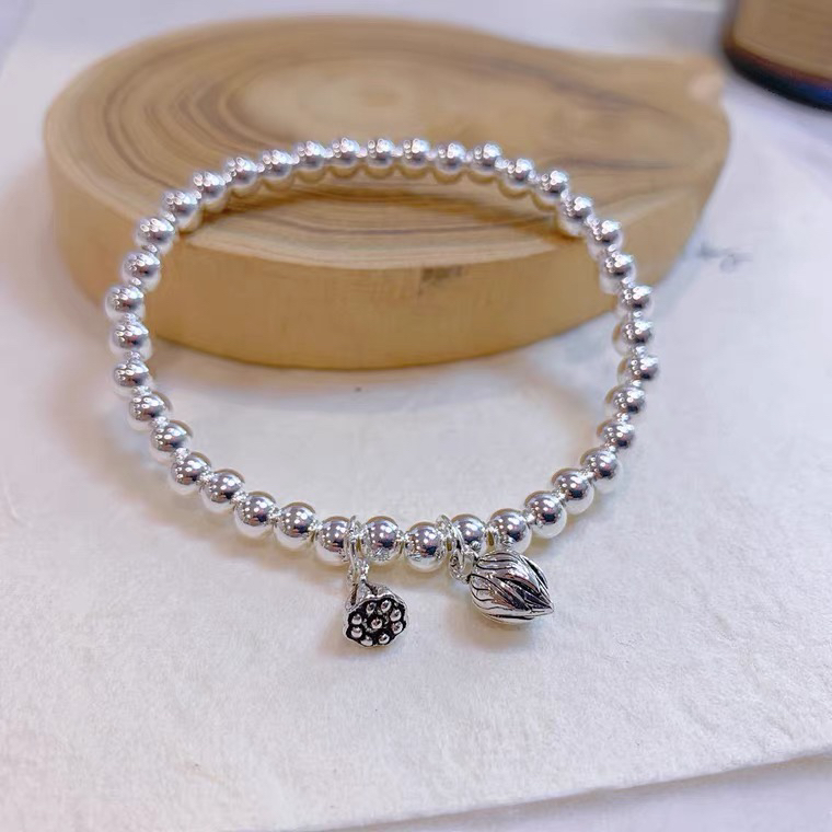 足银手链 倆世欢手链 