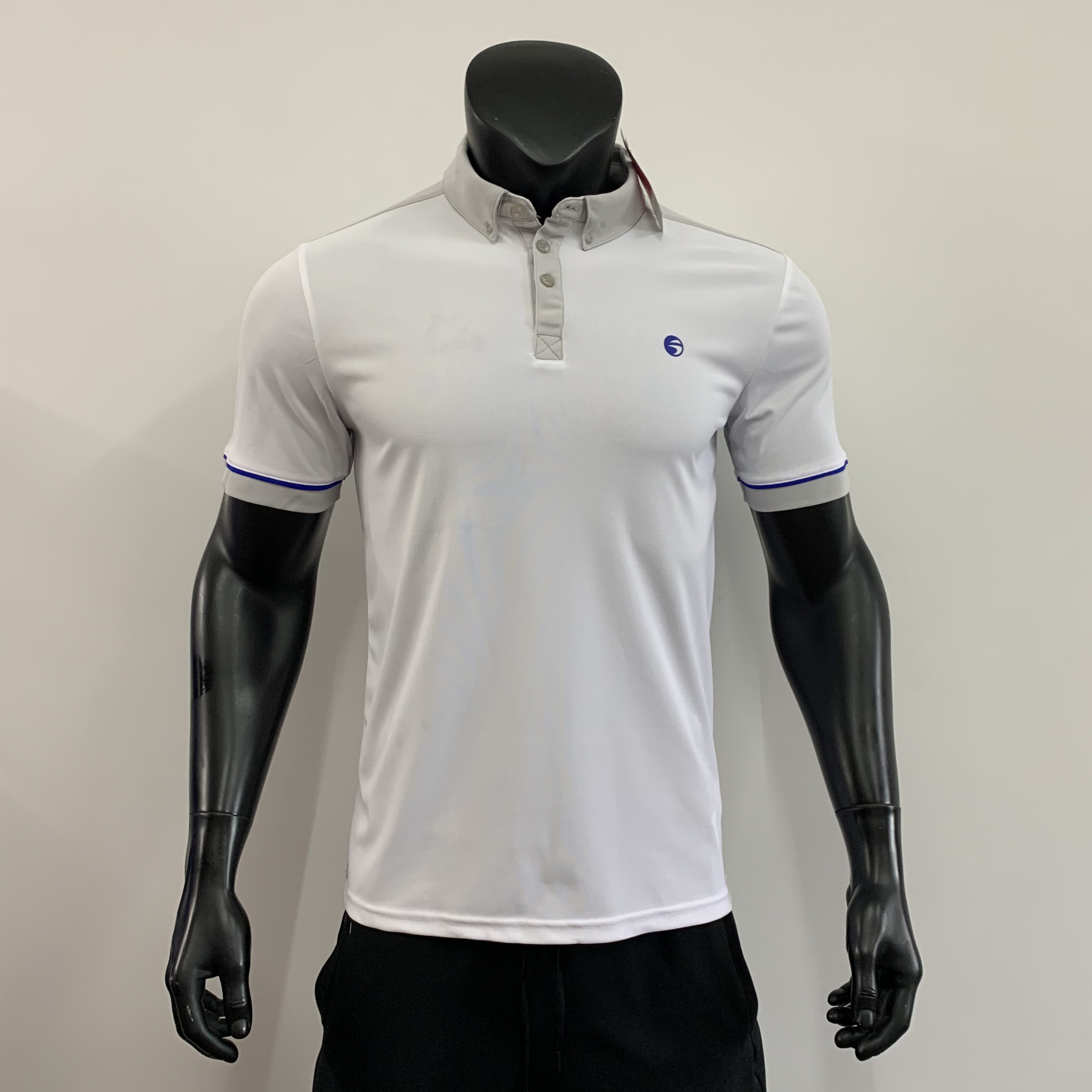 男子夏季户外速干轻便透气翻领短袖T恤轻微染色