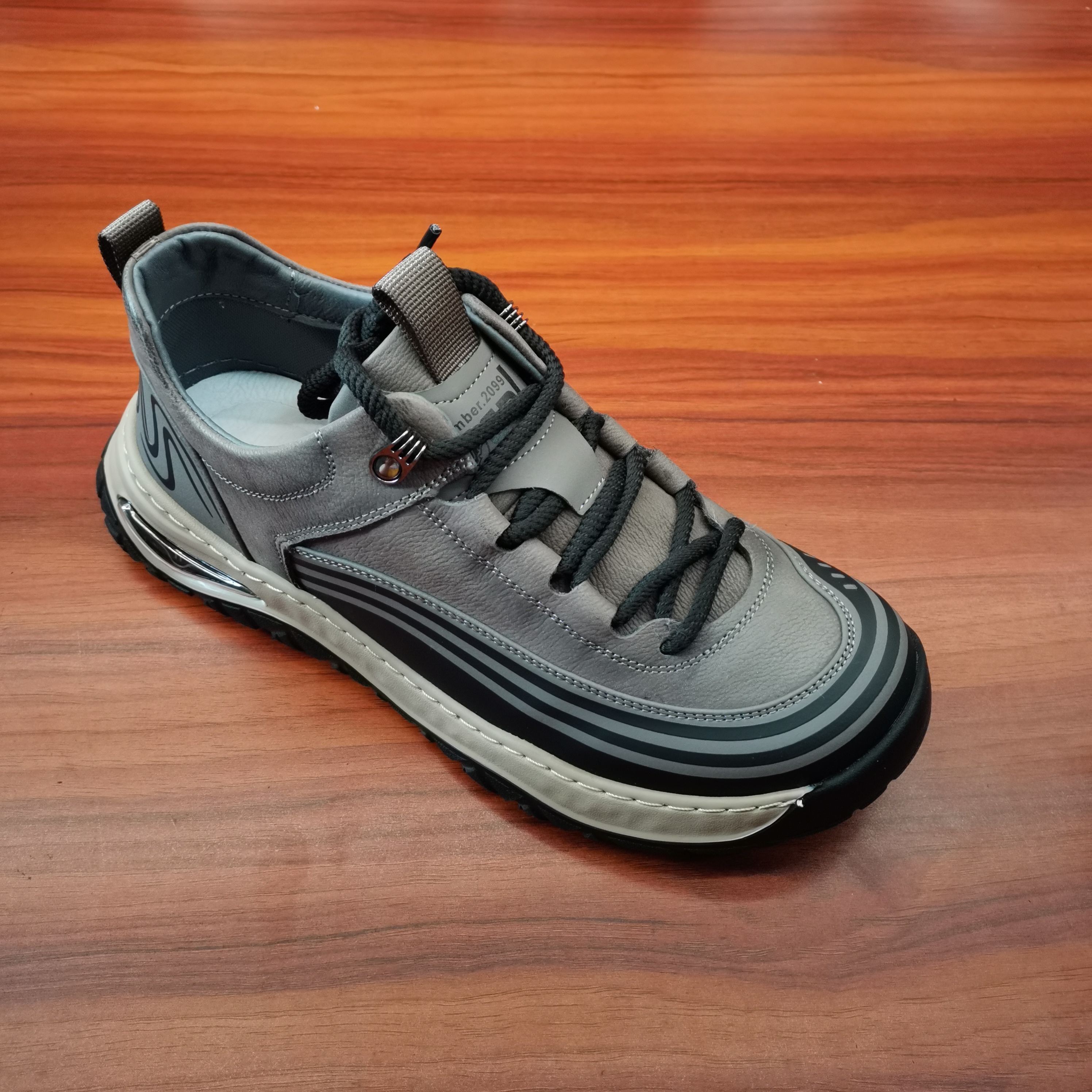 23099广州时尚爆款男鞋，头层牛皮，芒果头，休闲鞋（单鞋）皮鞋码下单