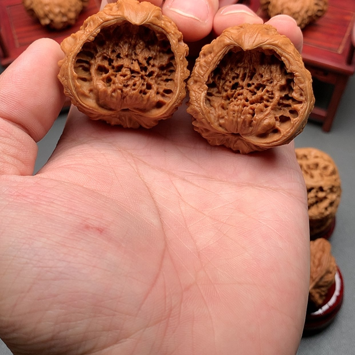 【闪购商品】文玩核桃把件喵**森