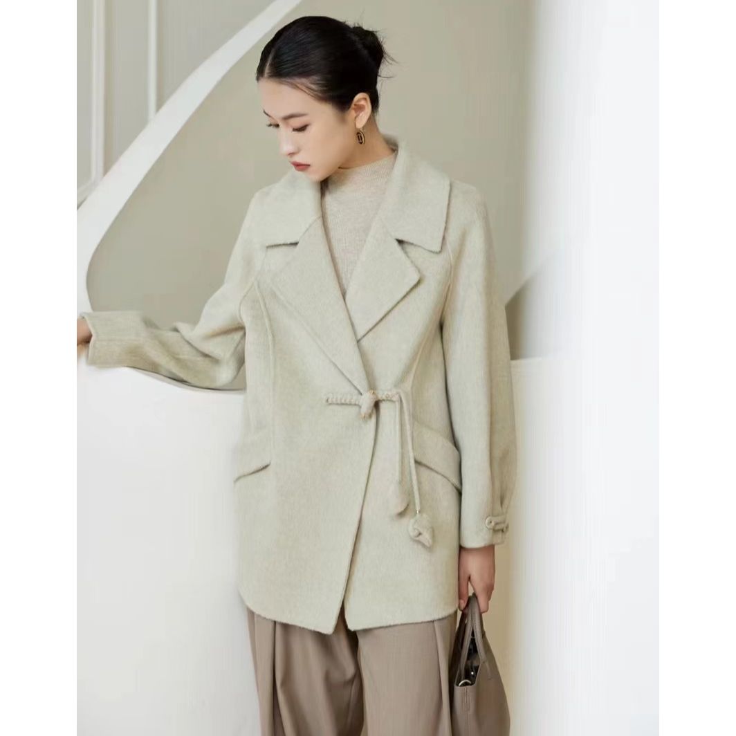 H45069108回味依衣秋冬新款高端设计师双面羊毛大衣女