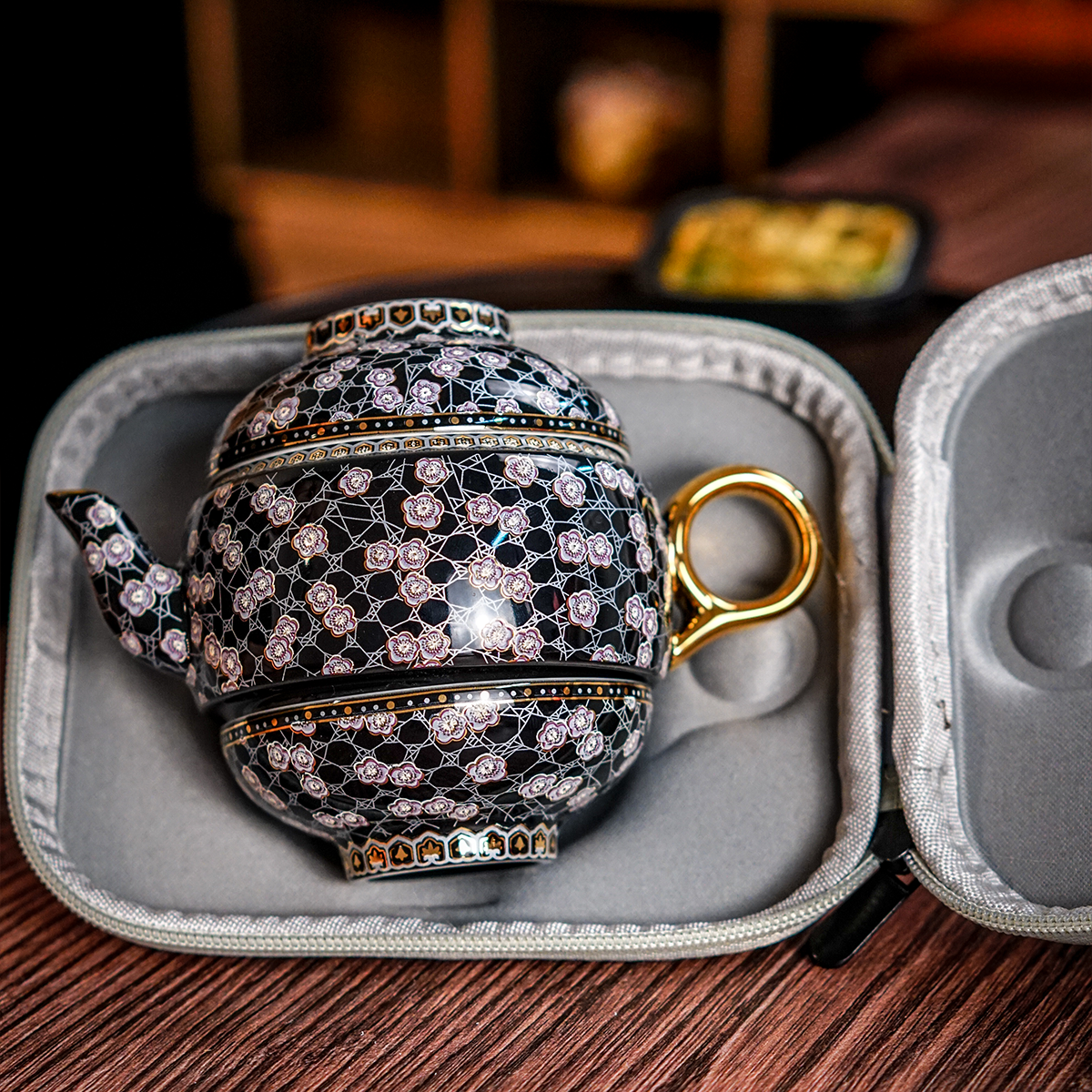 创意陶瓷鸿运当头三才