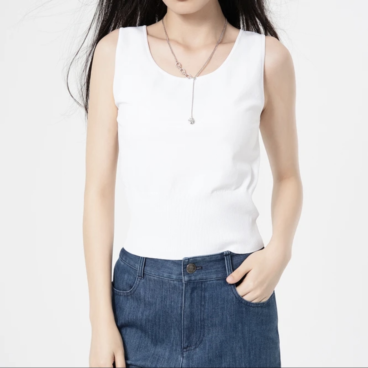AMASS/阿玛施百搭显瘦可外穿冰丝夏季打底 5399590时尚女背心打底
