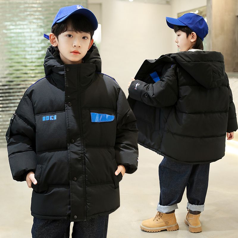 巴拉巴拉男童冬季加厚羽绒服2023新款中大儿童休闲洋气防寒保暖棉