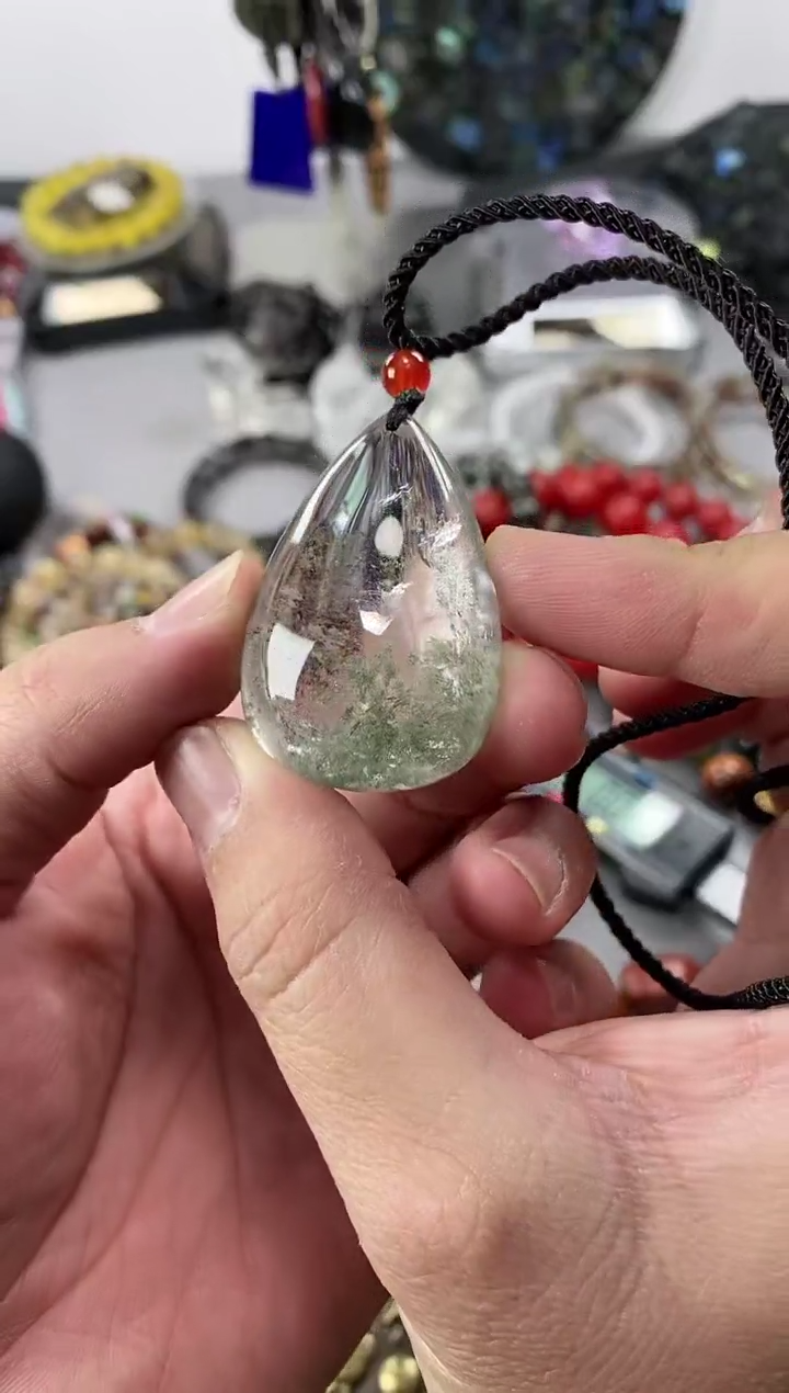 【闪购商品】水晶手链未镶嵌48-绿幽灵吊坠