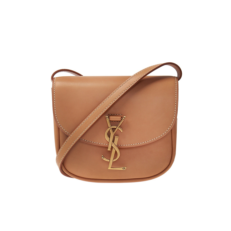 SAINTLAURENT圣罗兰 YSL KAIA马鞍包单肩斜挎包 小号 女款 棕金色