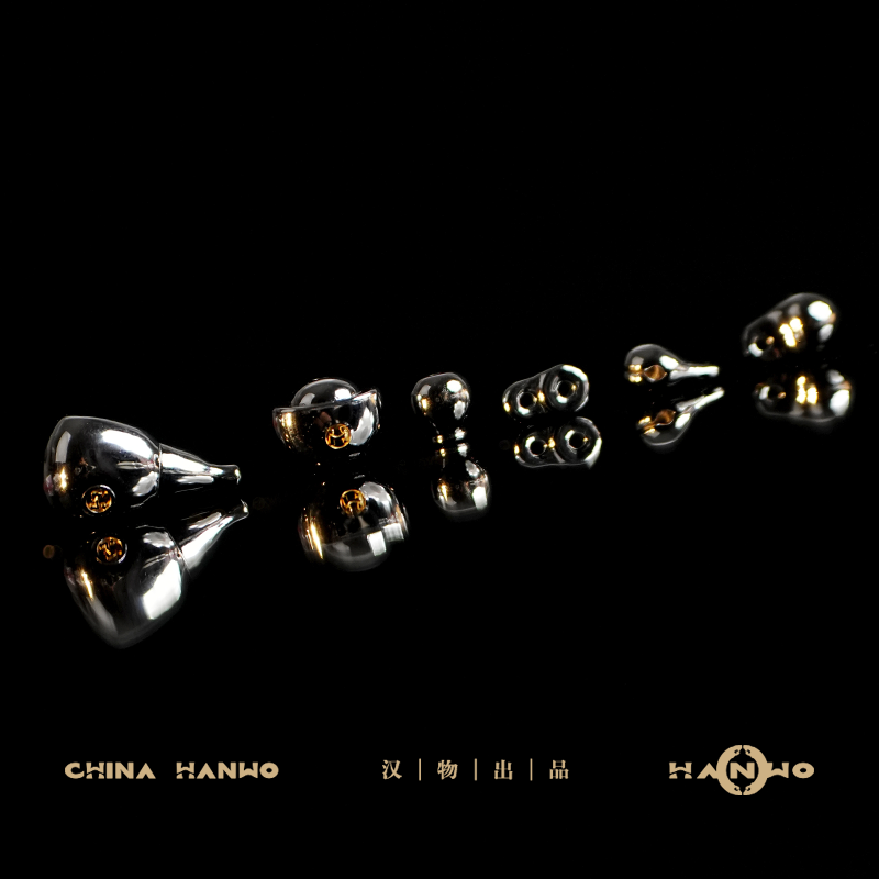 925银银制品 HANWO汉物·银界饰品 三通 背云 弟子珠