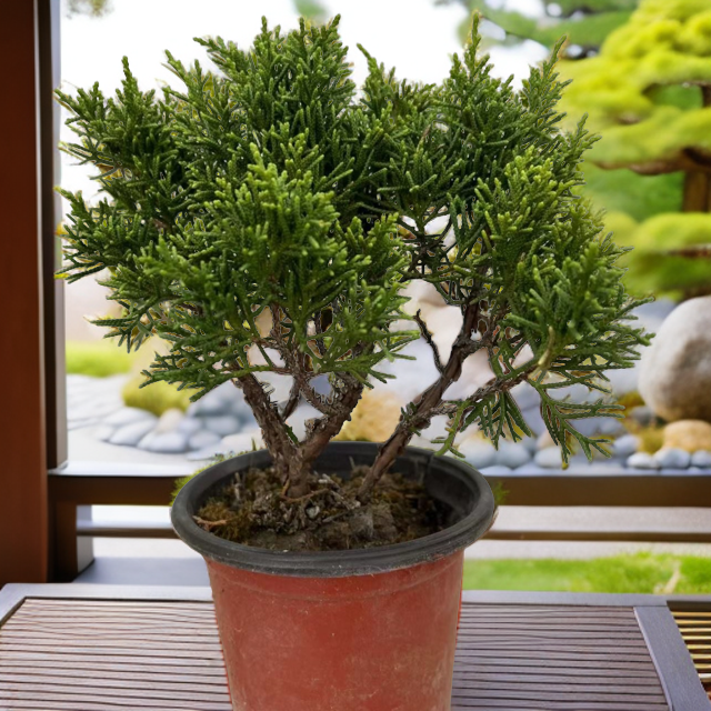 日本济州真柏 黄金真柏 黄金系鱼川真柏盆景绿植素材 黄金小苗