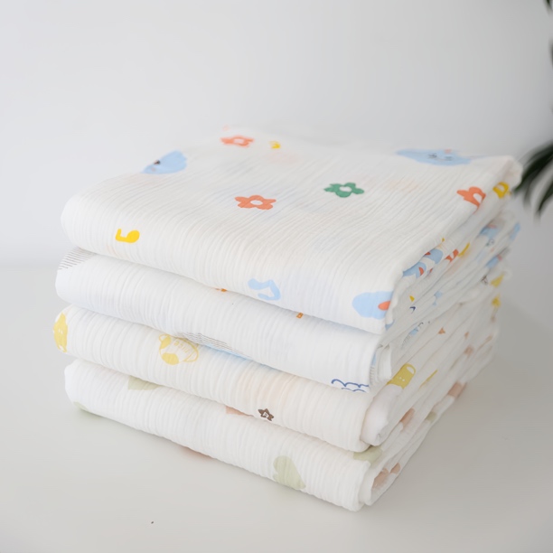 2米幅宽全棉双层皱皱纱a类面料 母婴可用