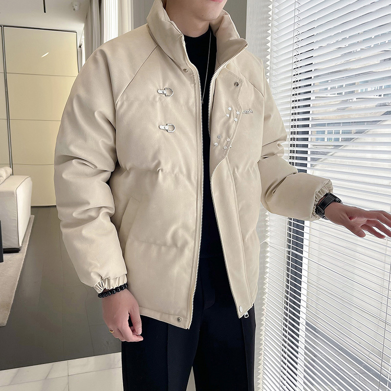 棉服男款冬季设计感美式扎染棉衣外套街头痞帅保暖加厚面包服袄子