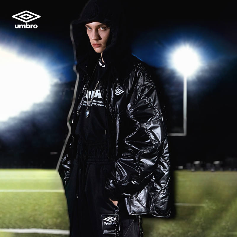 umbro茵宝 X D-Antidote 联名棉服连帽开叉下摆外套U2124460908
