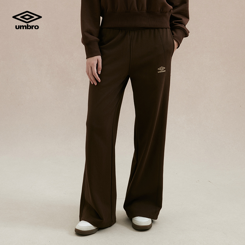  umbro茵宝休闲裤运动长裤女款秋冬百搭宽松直筒裤U2224452317
