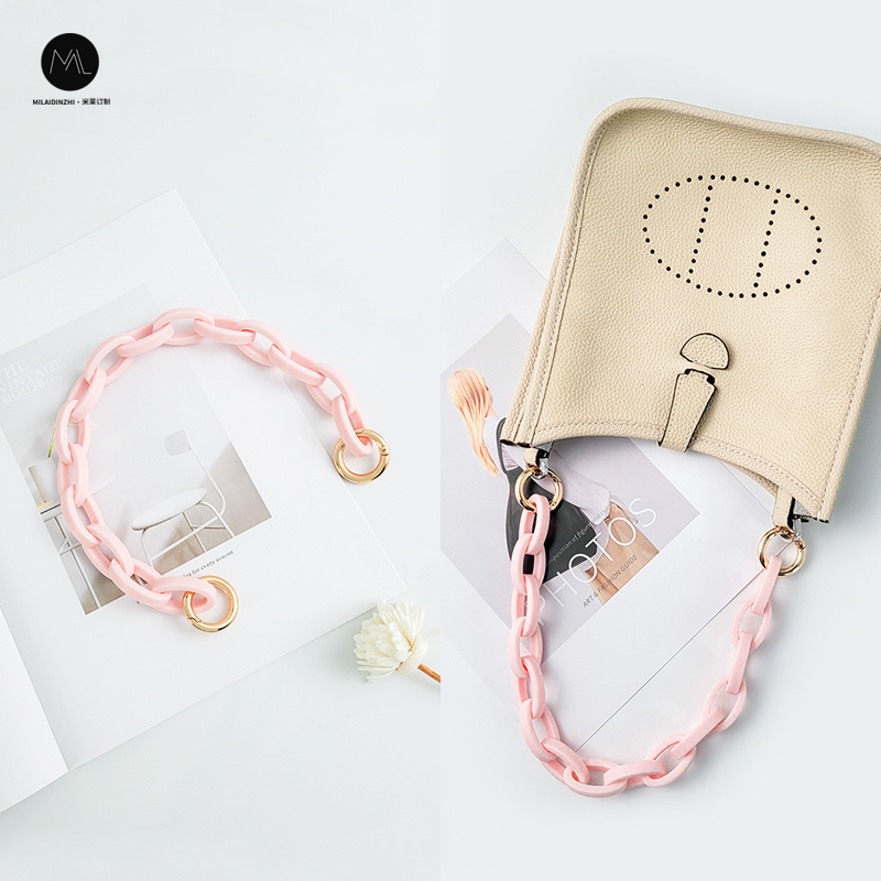 包包亚克力链条龙骧饺子包改造手提装饰minievelyne伊芙琳包肩带