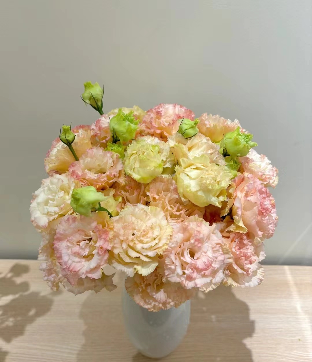 【买一送一】三文鱼洋桔梗一大把   云南基地鲜花直发   家养水养