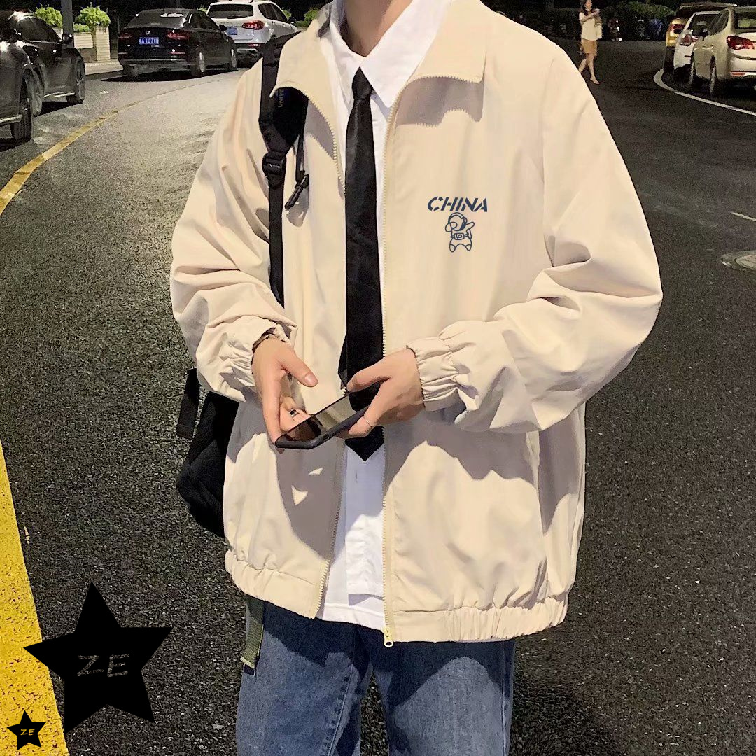 【小扬哥推荐】薄款外套男青年防风ulzzang春秋款褂子夹克宽松百搭