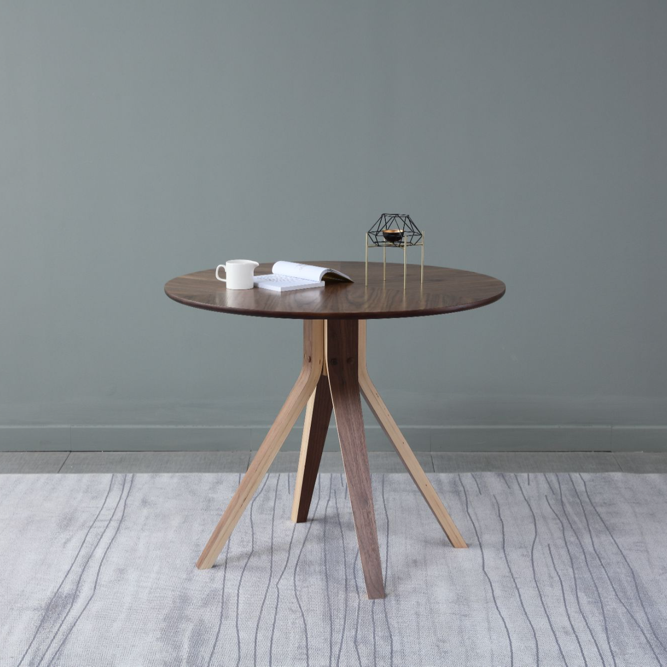 【卡芙迪圆桌】实木圆桌休闲桌简约小户型餐桌