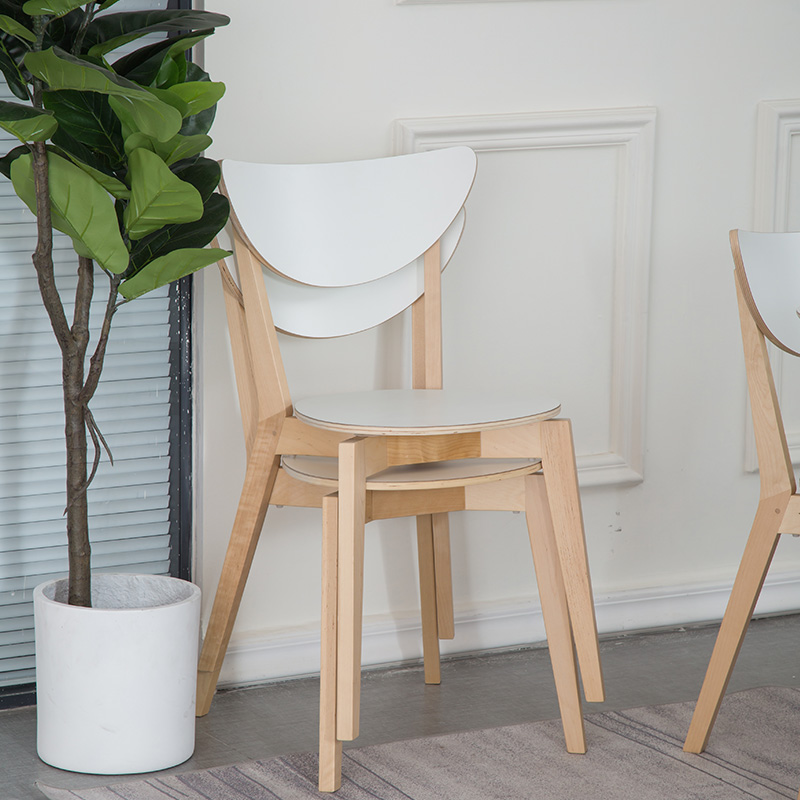 【诺兰德防火板餐椅】诺米拉椅现代简约咖啡椅会客椅靠背餐椅洽谈椅