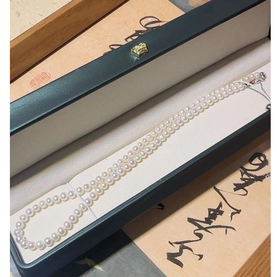 925银银制品 【玖凤楼珠宝】小米珠卡4mm带S925银珍珠延长链