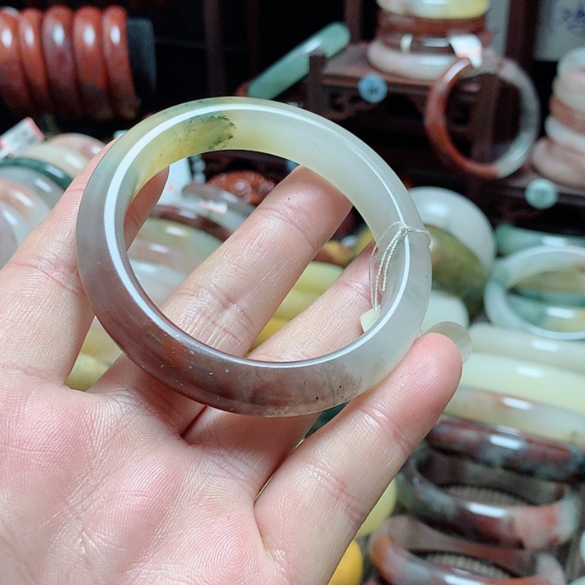 【闪购商品】石英质玉手镯合金童**泯57