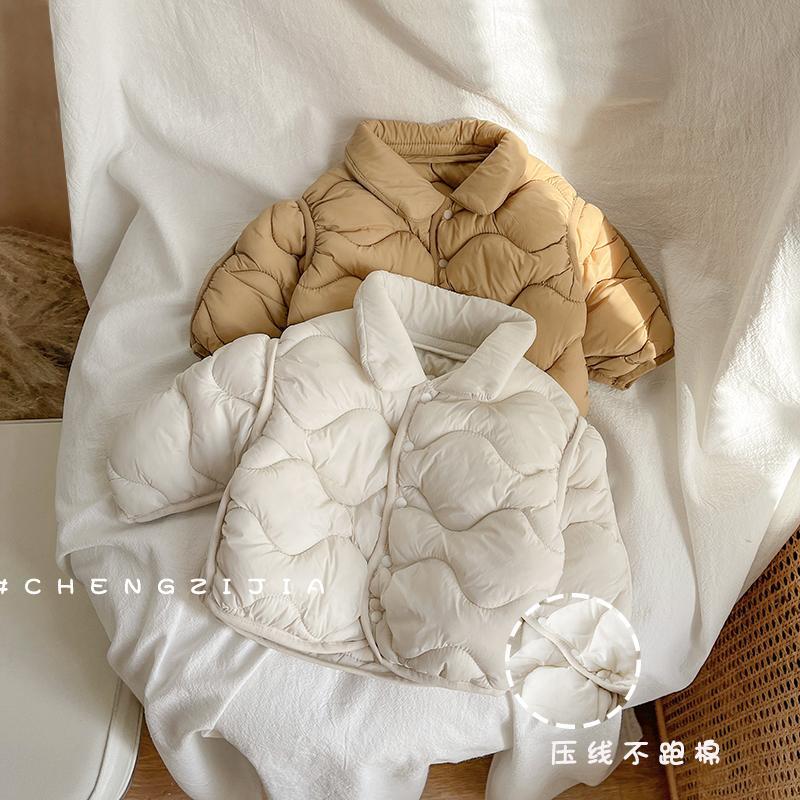 巴拉拉吧2023新生婴儿棉服冬季保暖卡通上衣宝宝外出夹棉棉袄幼II