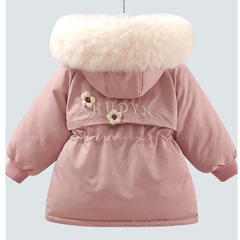 女童棉服冬装儿童派克服棉衣2023新款洋气宝宝加棉棉袄加绒厚外II