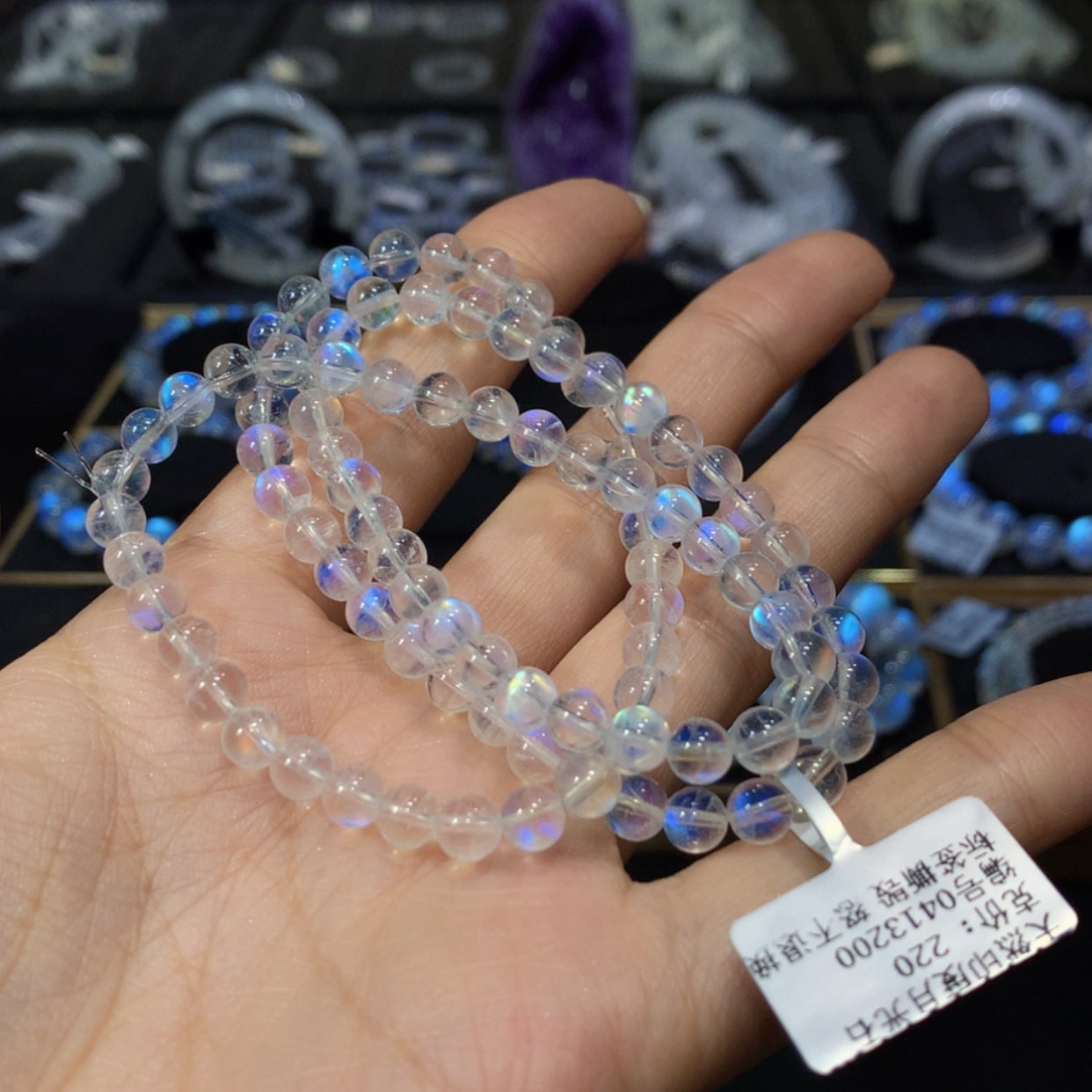 【闪购商品】月光石手串6.3未镶嵌?***厚