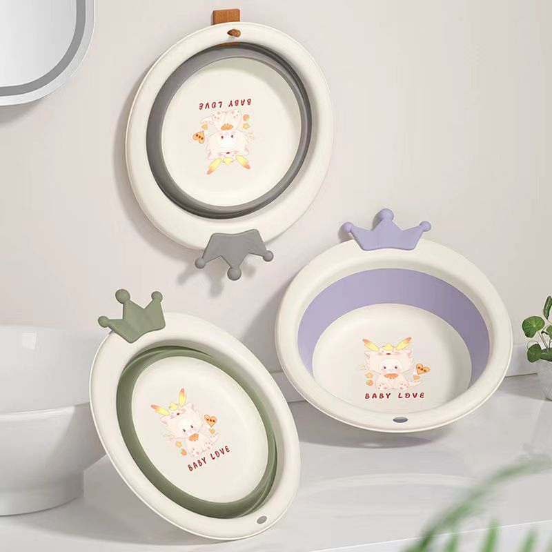 新生儿专用折叠盆【洗脸脸，洗屁屁，洗脚脚】