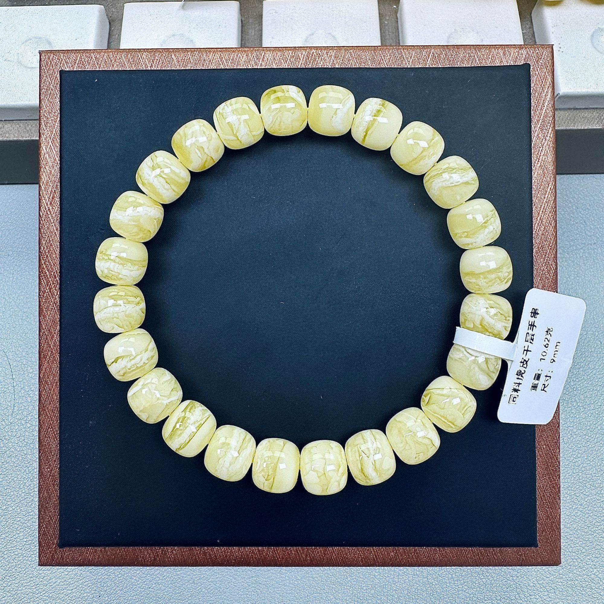 【星筠珠宝】天然蜜蜡同料虎皮千层手串珠宝玉石