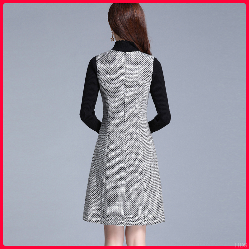 2024年新款千鸟格背心女秋装背带收腰显瘦马夹裙