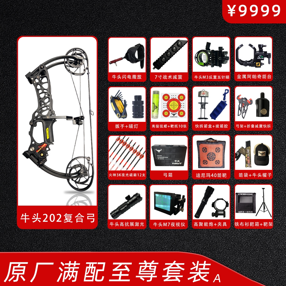 牛头202冰神至尊套装专业射箭复合弓成年人成人户外高精度弓箭