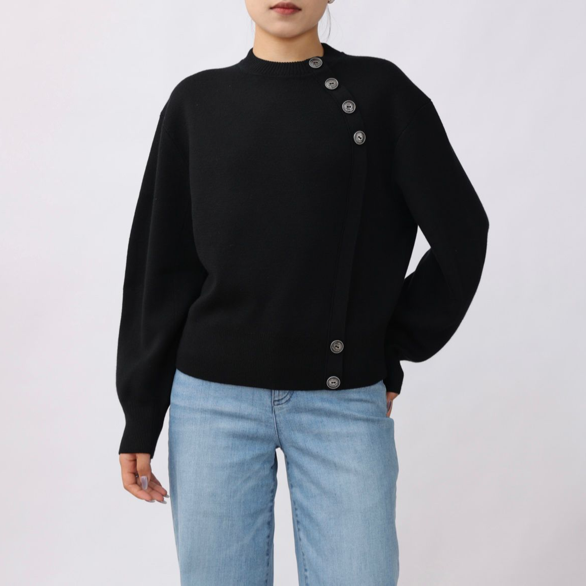 AMASS/阿玛施百搭绵羊毛针织衫女5399738