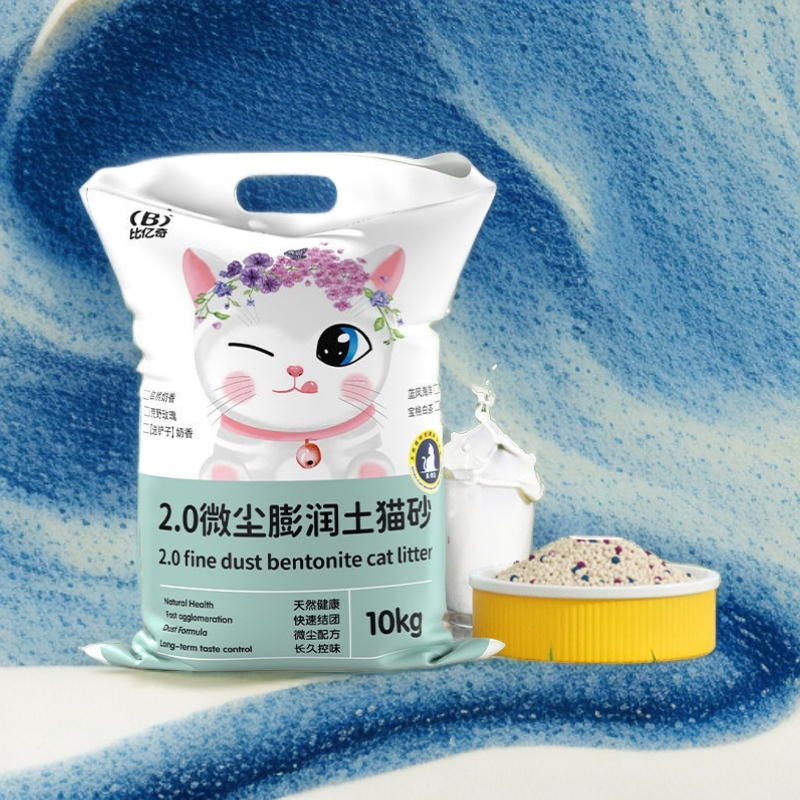 比亿奇室内家用专用猫砂膨润土原味秒结团不沾低宠物用品除臭猫砂
