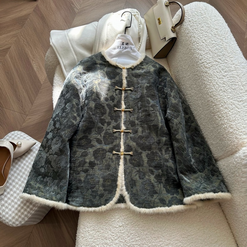 盈盈推荐 冬款新款新中式国风百搭棉服外套2946