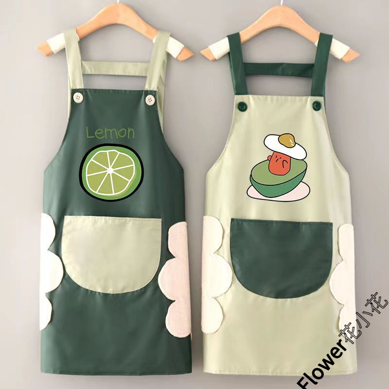 围裙厨房家用防水夏季薄款男女防油免洗做饭工作耐脏干活围腰D139