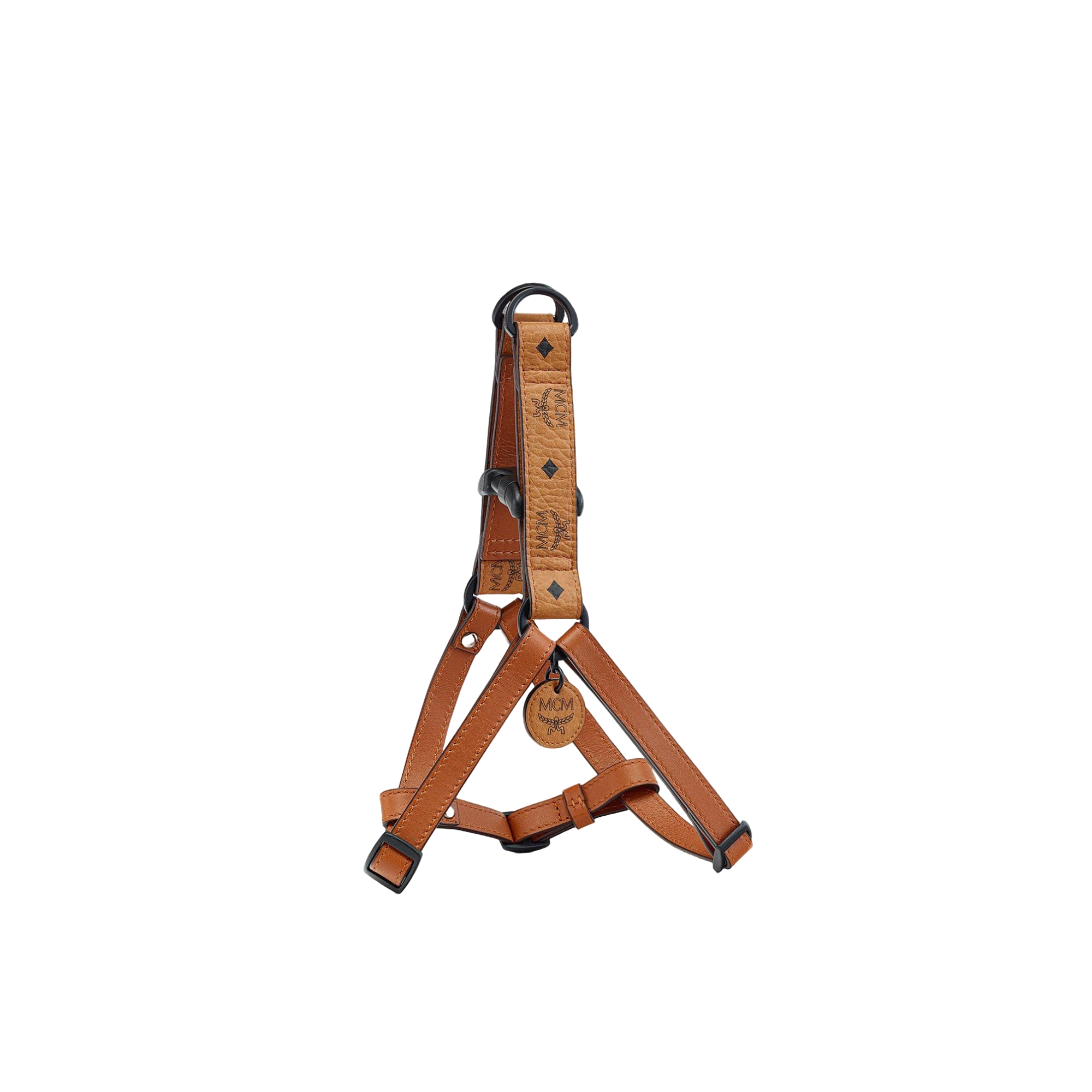 MCM【商场同款】COLLECTION Visetos 印花宠物安全绳干邑色&黑色