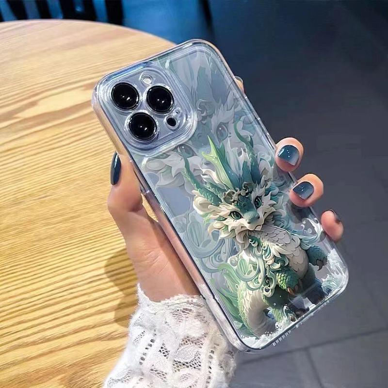 14promax龙年吉祥暴富15pro/12手机壳13创意华为荣耀OPPO小米VIVO