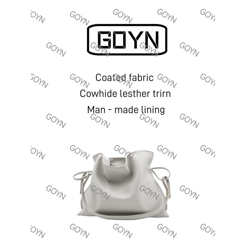 GOYN手工真皮女包   罗云桶  10729    白色