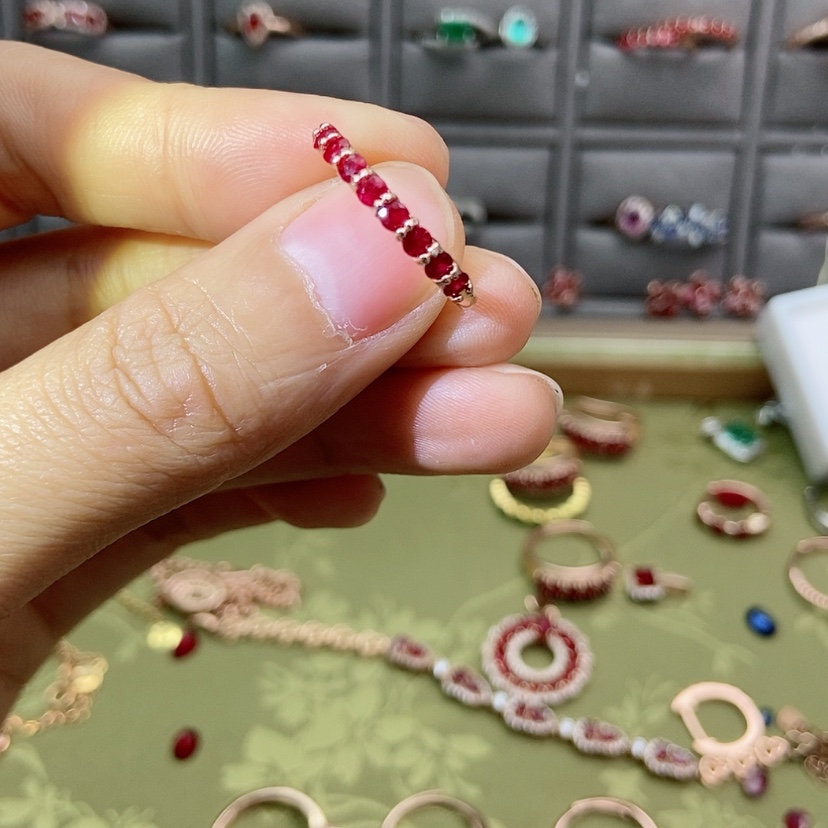 【闪购商品】红宝石戒指银S925镶嵌