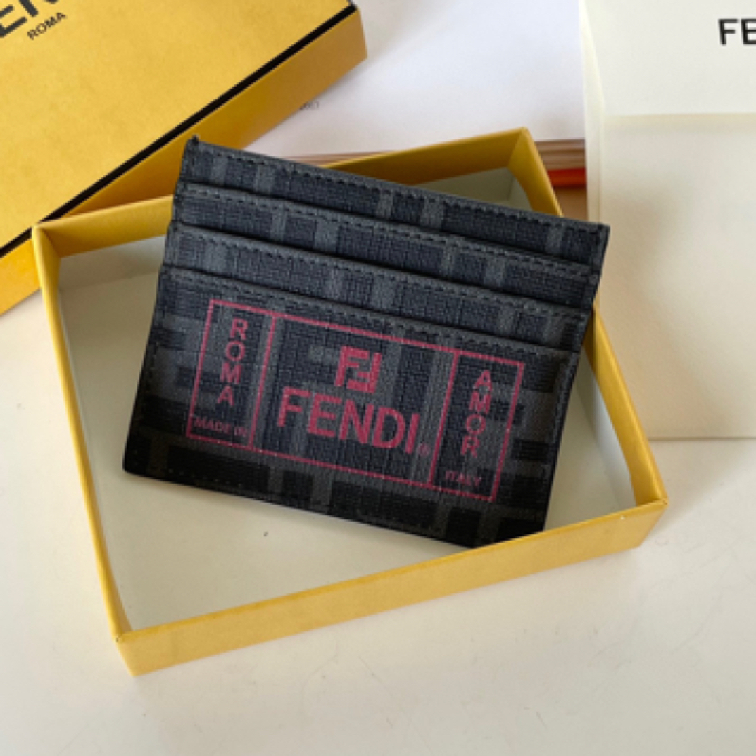 99新 FENDI/芬迪 灰色卡包盒子中检 BJM7-3166