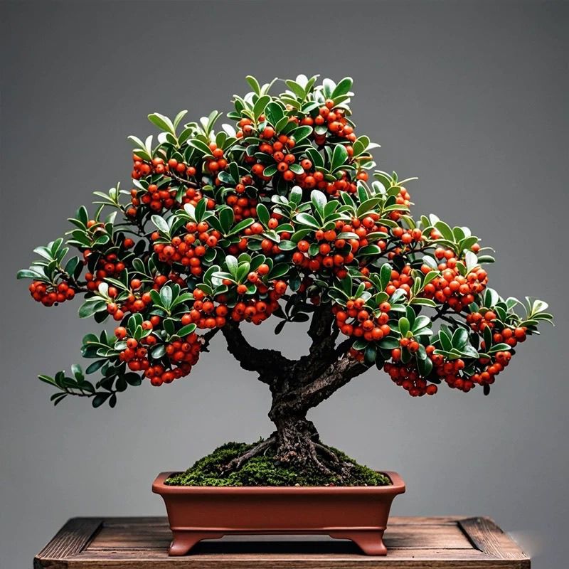 火棘果老桩绿植,喜气洋洋。欢迎选购。