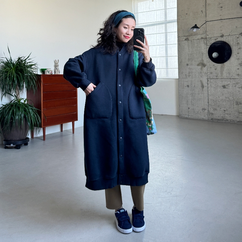 满壹【加厚美粒绒】【宽松H型】秋冬季长款棒球卫衣男女同款外套