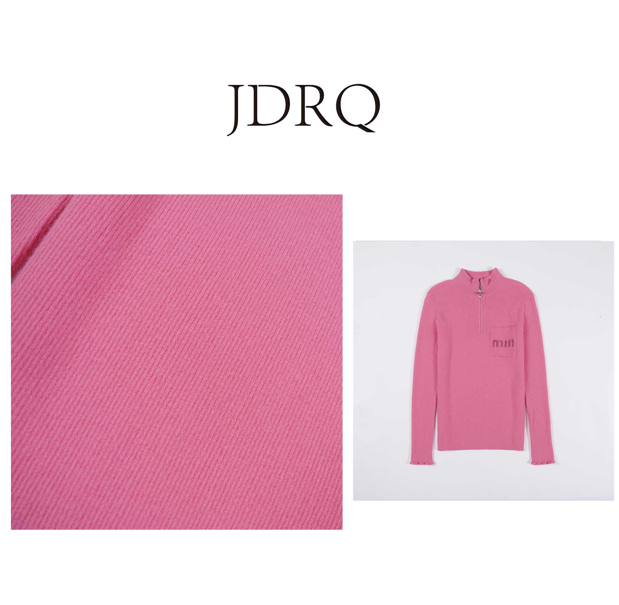  【GUCHAEL】甜美约瑟芬高级字母提花羊毛针织衫81023-8