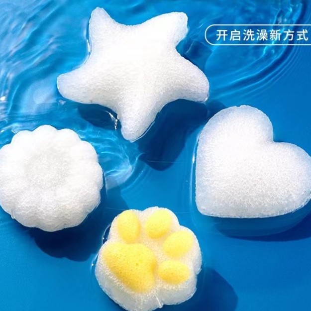 新生儿洗脸扑儿童搓澡神器宝宝沐浴棉婴儿洗澡海绵魔芋扑扑棉家用