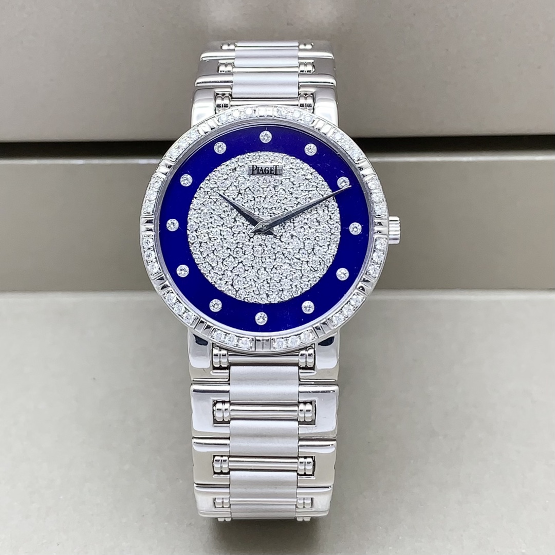 95新 Piaget/伯爵 珠宝腕表系列/31mm/手动机械/后钻18k金女表