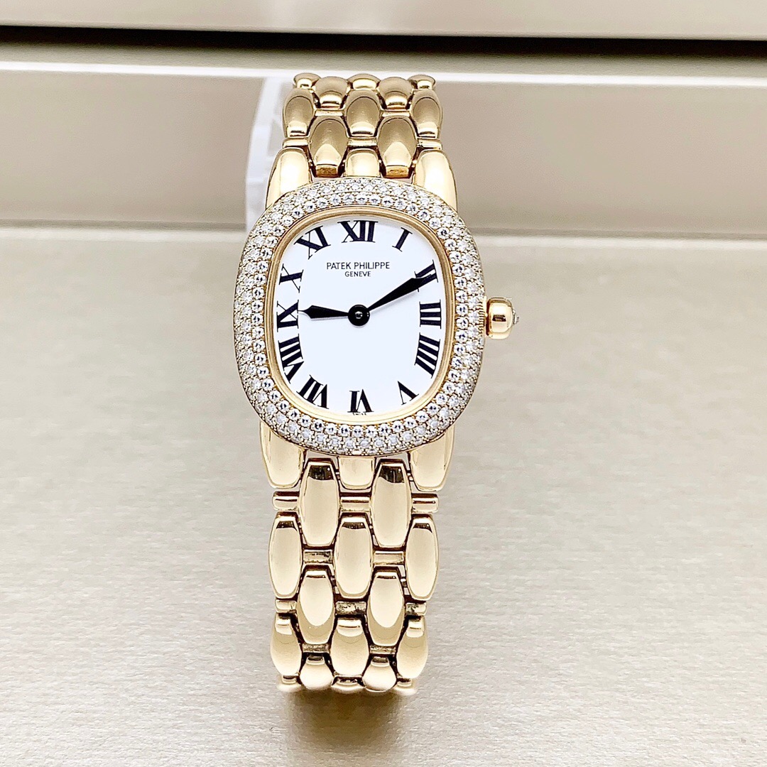 95新 Patek Philippe/百达翡丽 /23x25.5mm/18k金/原钻