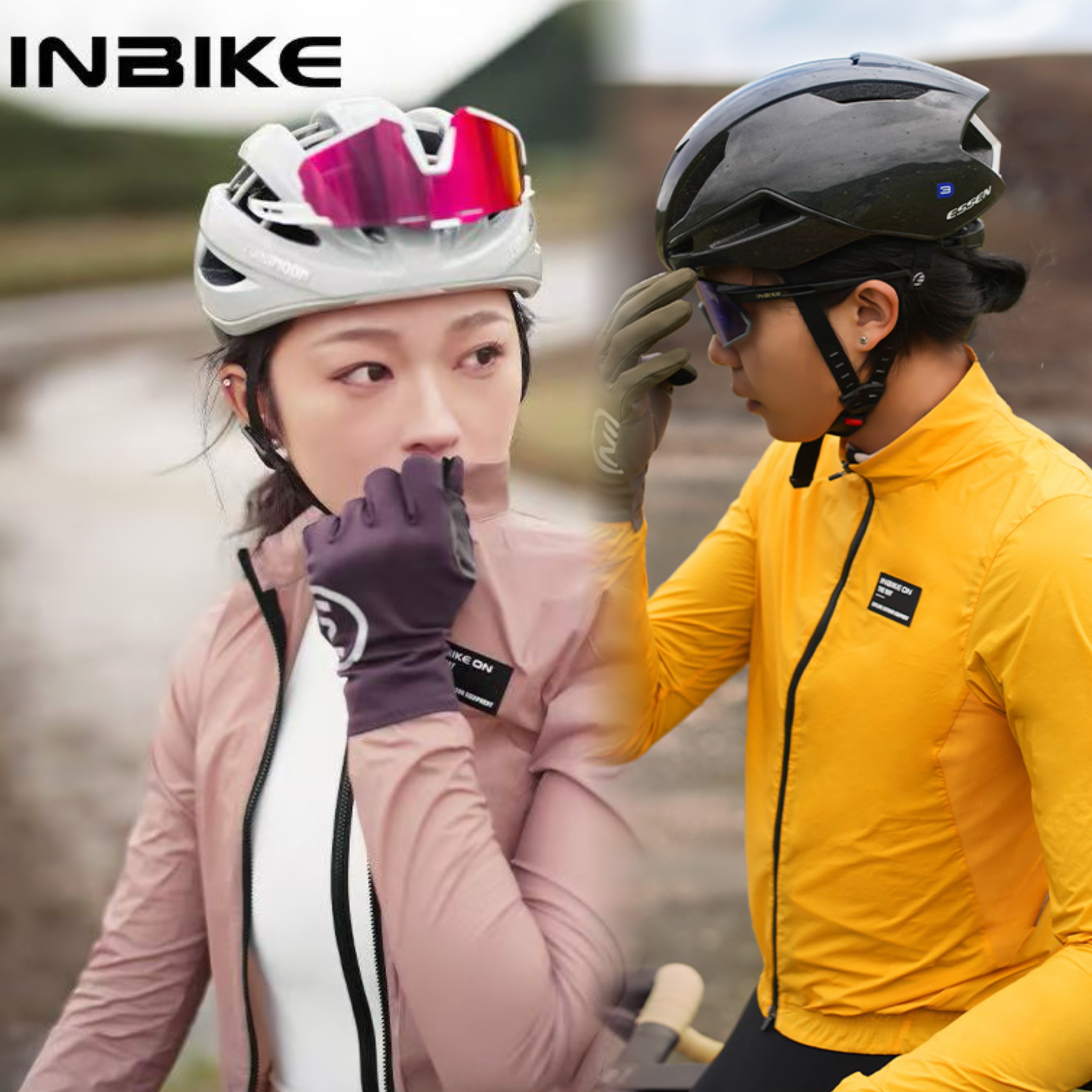 INBIKE 新款 开颜 子川 男女款秋冬防风防泼水风衣自行车公路车
